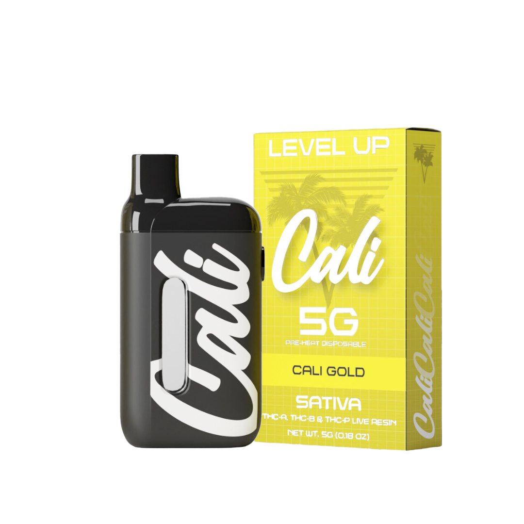 Cali Gold THCA Pre-Heat Disposable 5G – Level Up 3 Cali Gold THCA Pre-Heat Disposable 5G – Level Up
