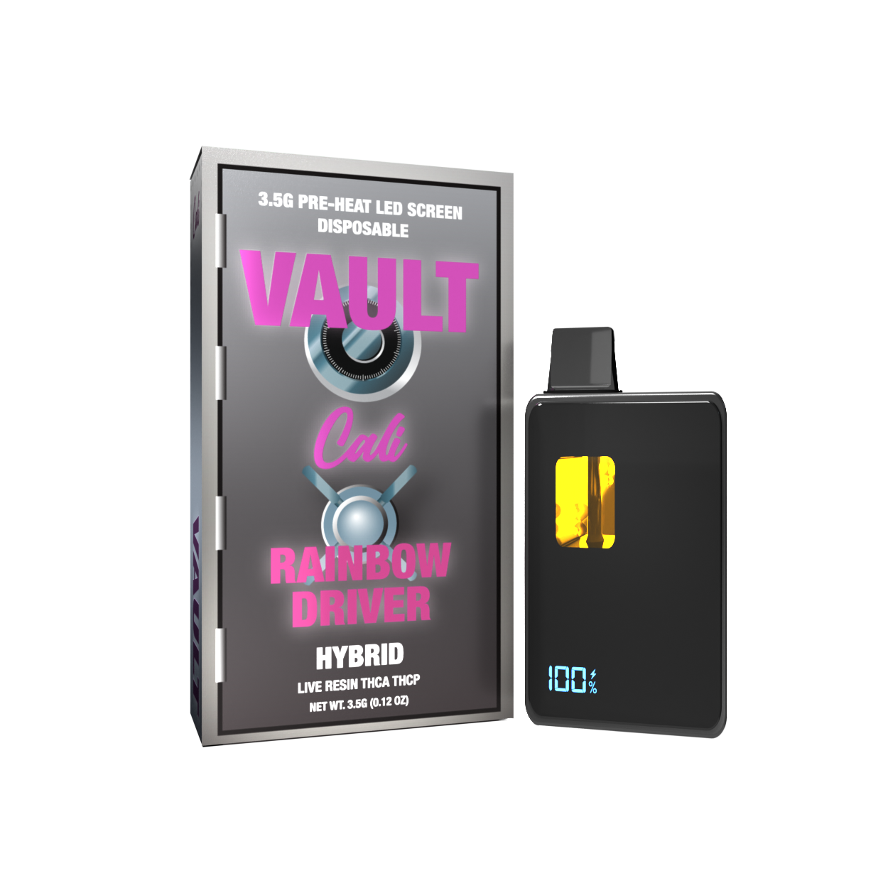 Rainbow Driver THCA THCP Disposable 3.5 Gram – Vault 3 Rainbow Driver THCA THCP Disposable 3.5 Gram – Vault